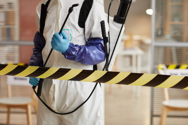 Professional Unattended Death Cleanup technician working in Hatley, WI
